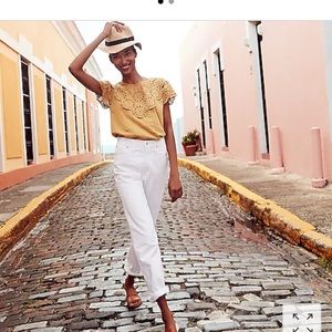 NWT J.Crew Embroidered Top, XS